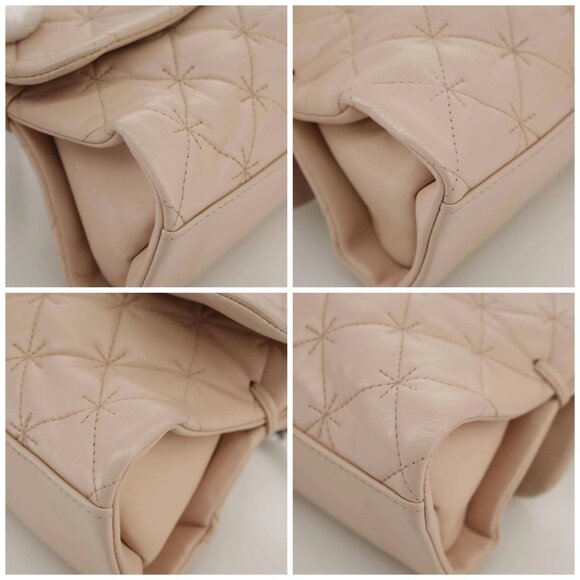 CHANEL Matelasse Chain Shoulder Bag Grained Calf Skin Pink CC Auth - Picture 15 of 15